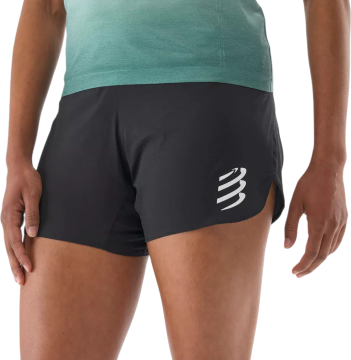 Šortky Compressport Compressport Performance Running Shorts Čierna | ashw4069000, 0