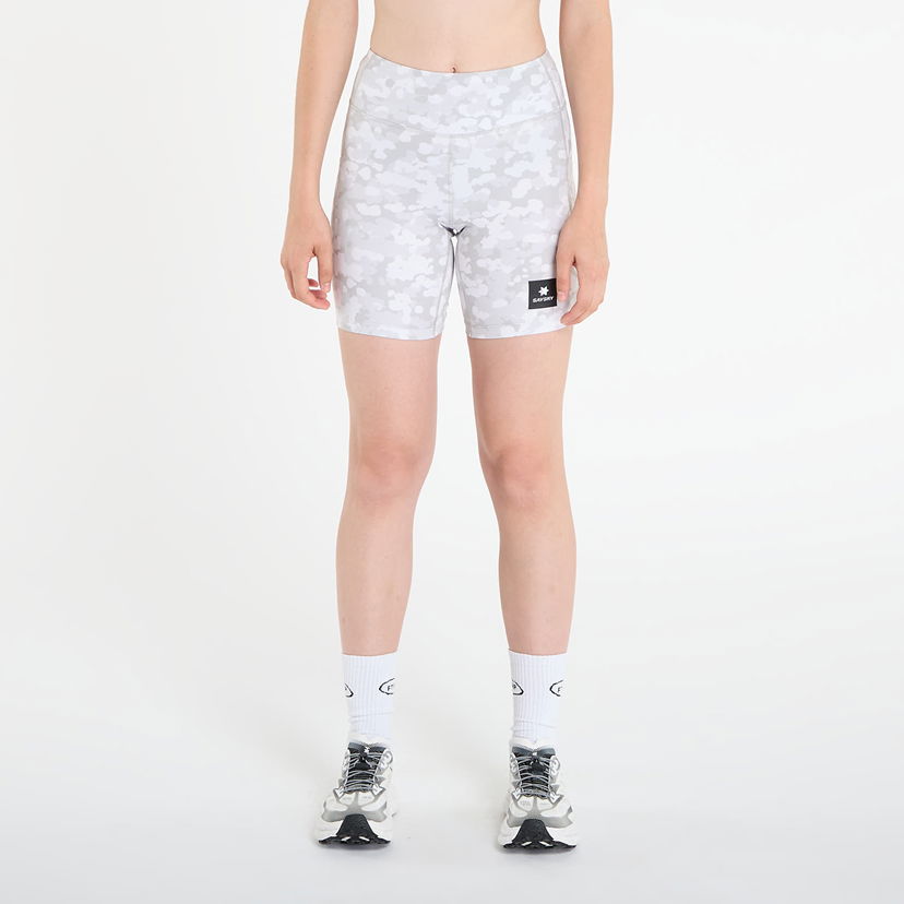Šortky Saysky Camo Combat+ Short Tights 7" AOP Biela | OWRST30C1049
