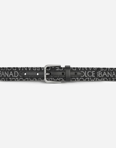 Opasok Dolce & Gabbana Dolce & Gabbana Printed Nylon Belt Čierna | EC0055AN579HNXCI, 2