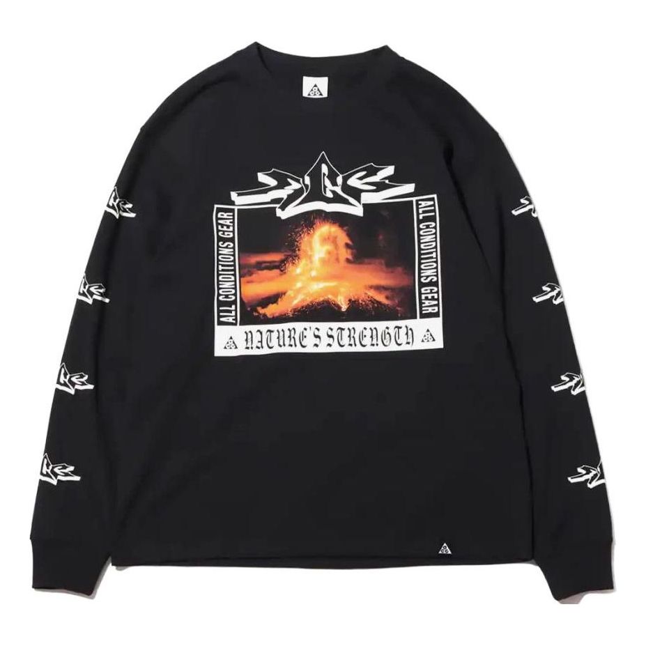 Tričko Nike ACG Volcano Graphic Long-Sleeve Tee Čierna | DJ1141-010, 0