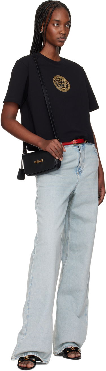 Taška cez rameno Versace Tag Mini Shoulder Bag Čierna | 1018747_1A13171_1B00V, 3