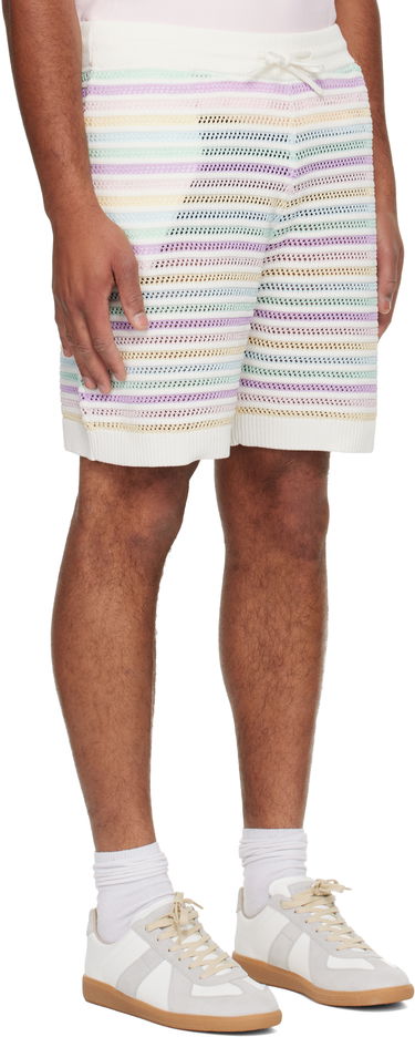 Šortky Casablanca Rainbow Crochet Knit Shorts Rôznofarebný | M-AW25-KW-1098-01, 3