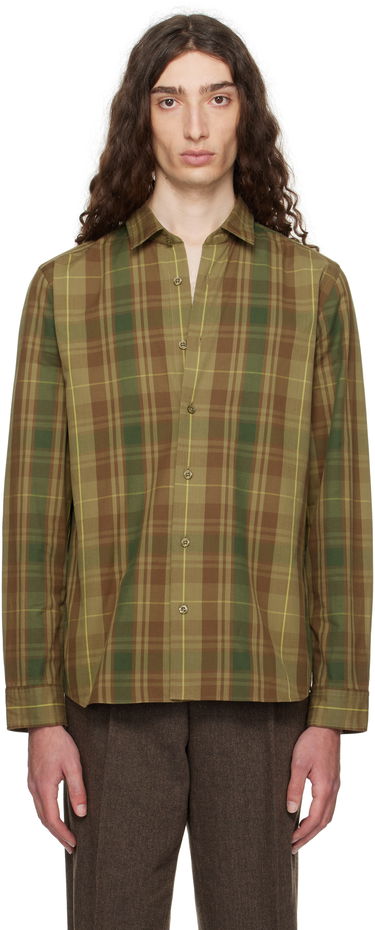Košeľa BOSS Hugo Check Button-Down Shirt Zelené | 50545390, 0