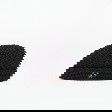 Kulicha Fred Perry Fred Perry Waffle Beanie Čierna | C1137 102, 0