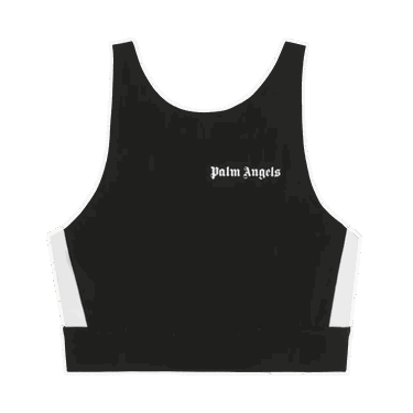 Crop Top Palm Angels Training Track Top Čierna | PWVO001C99FAB0021001, 0