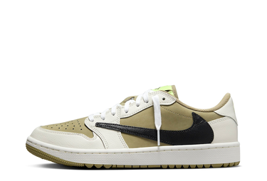 Tenisky a topánky Jordan Travis Scott x Air Jordan 1 Low Golf "Olive" Zelené | FZ3124-200, 1