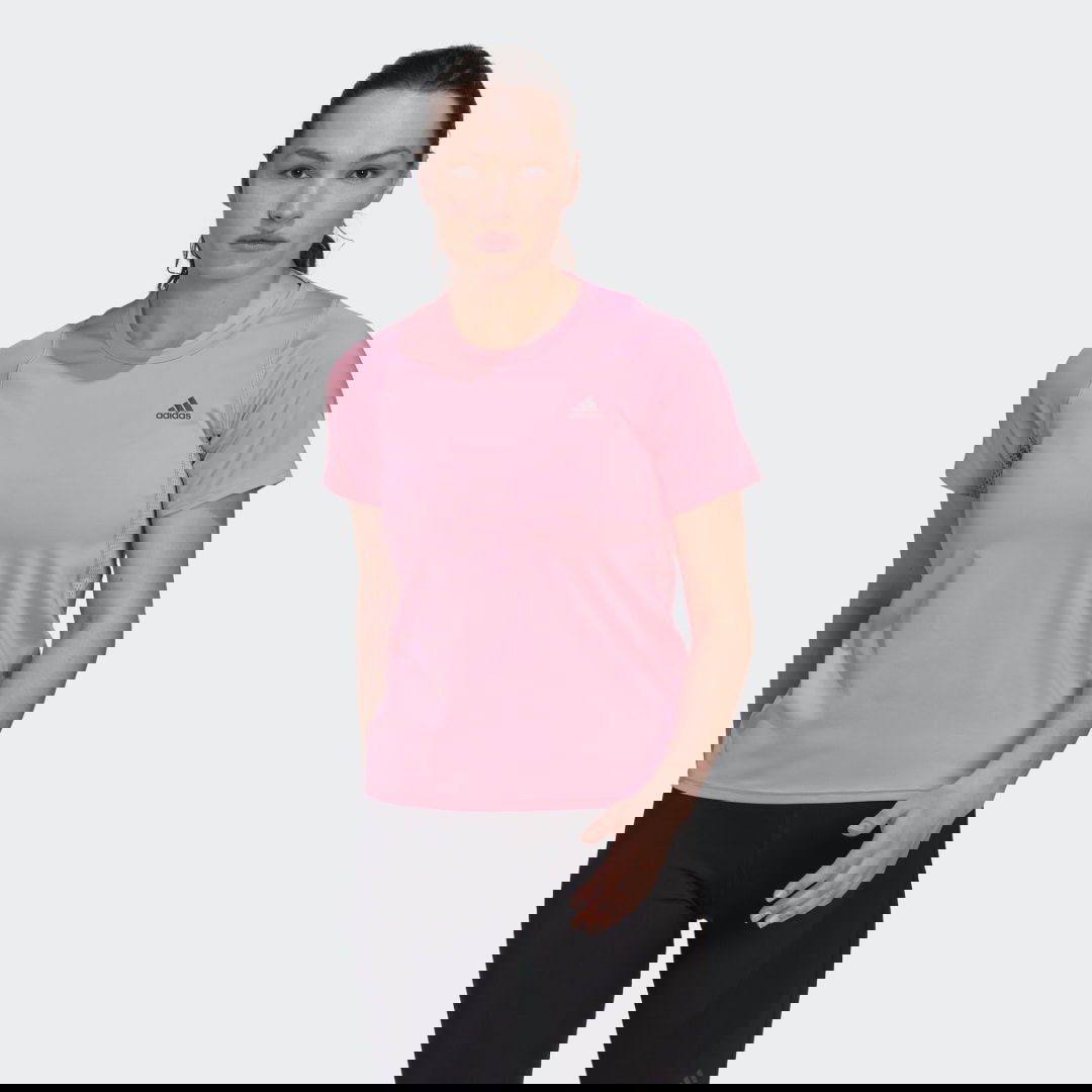 Tričko adidas Originals Run Fast Made With Parley Ocean Plastic Tee Ružová | HK9006, 0