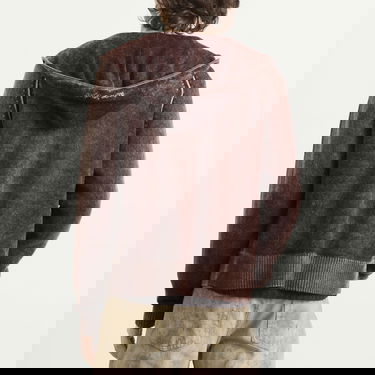 Mikina Acne Studios Kupiter Knitted Hoodie Hnedá | B60386-BPW, 3