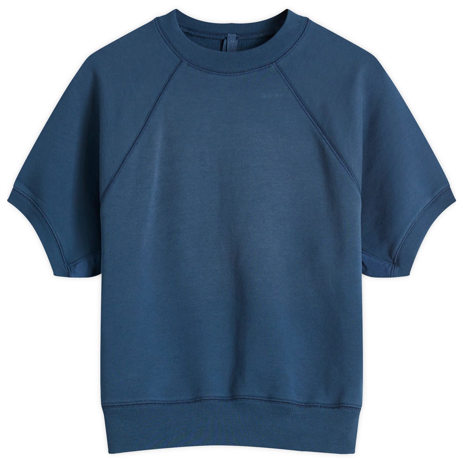 Mikina SKIMS SKIMS Raglan Short Sleeve Sweatshirt, Size Large Modrá | SS-STT-7770W-INDIGO, 0