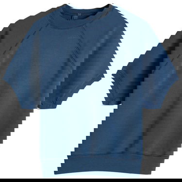 Mikina SKIMS SKIMS Raglan Short Sleeve Sweatshirt, Size Large Modrá | SS-STT-7770W-INDIGO, 0