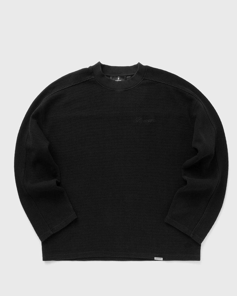 Tričko Represent Clo Men's Waffle Long Sleeve T-Shirt Čierna | MLM41209-01