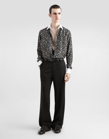 Košeľa Dolce & Gabbana Dolce & Gabbana Silk Shirt with Floral Print Čierna | G5MM4ZIS1X1HN5EV, 1