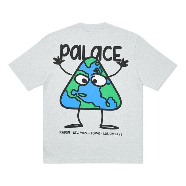 Tričko Palace Globlerone Pattern Graphic T-Shirt Šedá | PAL-SS20-59