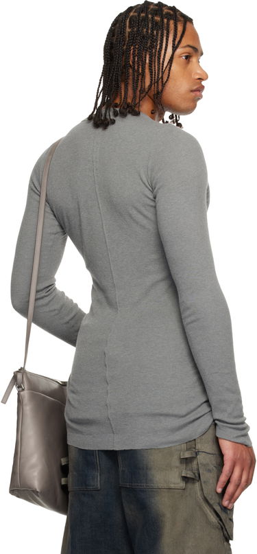 Tričko Rick Owens Rick Owens Concordians Ribbed Long-Sleeve T-Shirt Šedá | RU02E1250 RJR, 2