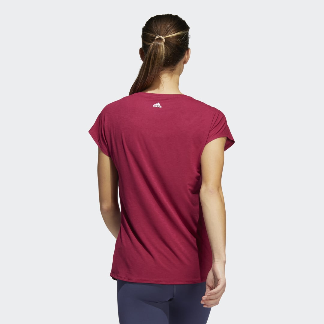 Tričko adidas Originals 3-Stripes Training Vínová | HG3112, 1