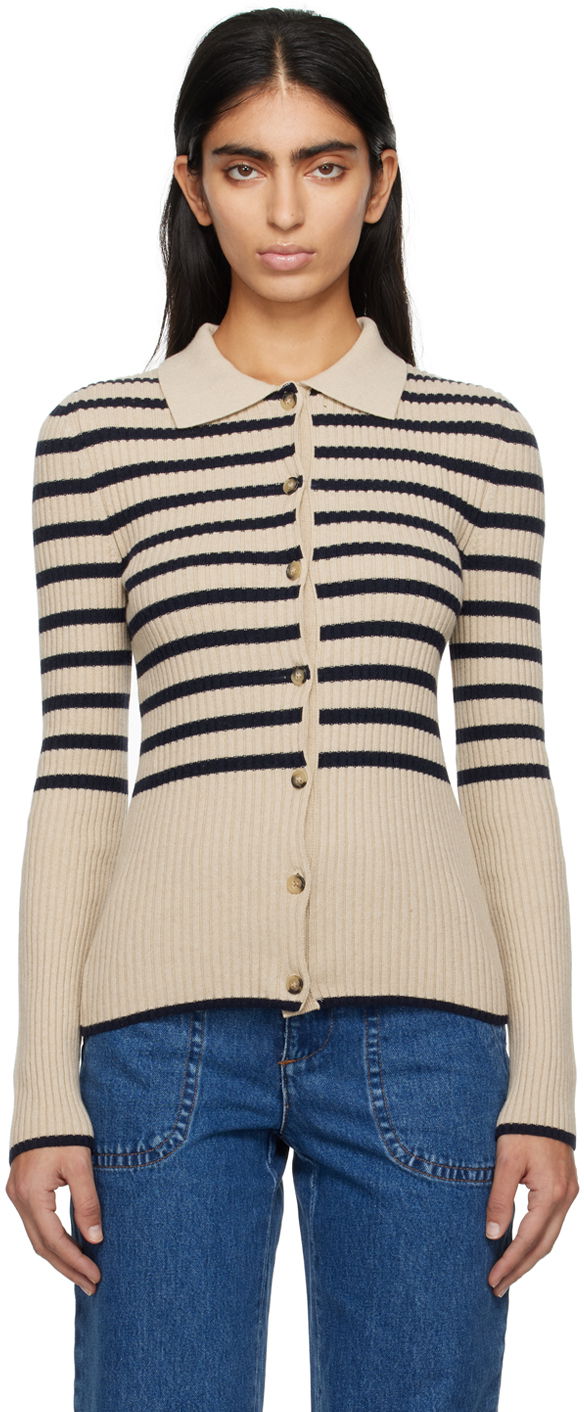 Sveter A.P.C. Mallory Cardigan Béžová | WSAAZ-F22251, 0
