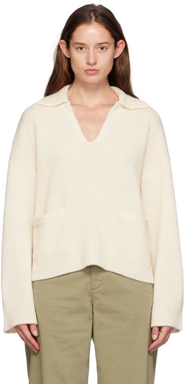 Sveter rag & bone rag & bone Danica Polo Sweater Biela | WAS24F003CA03, 0
