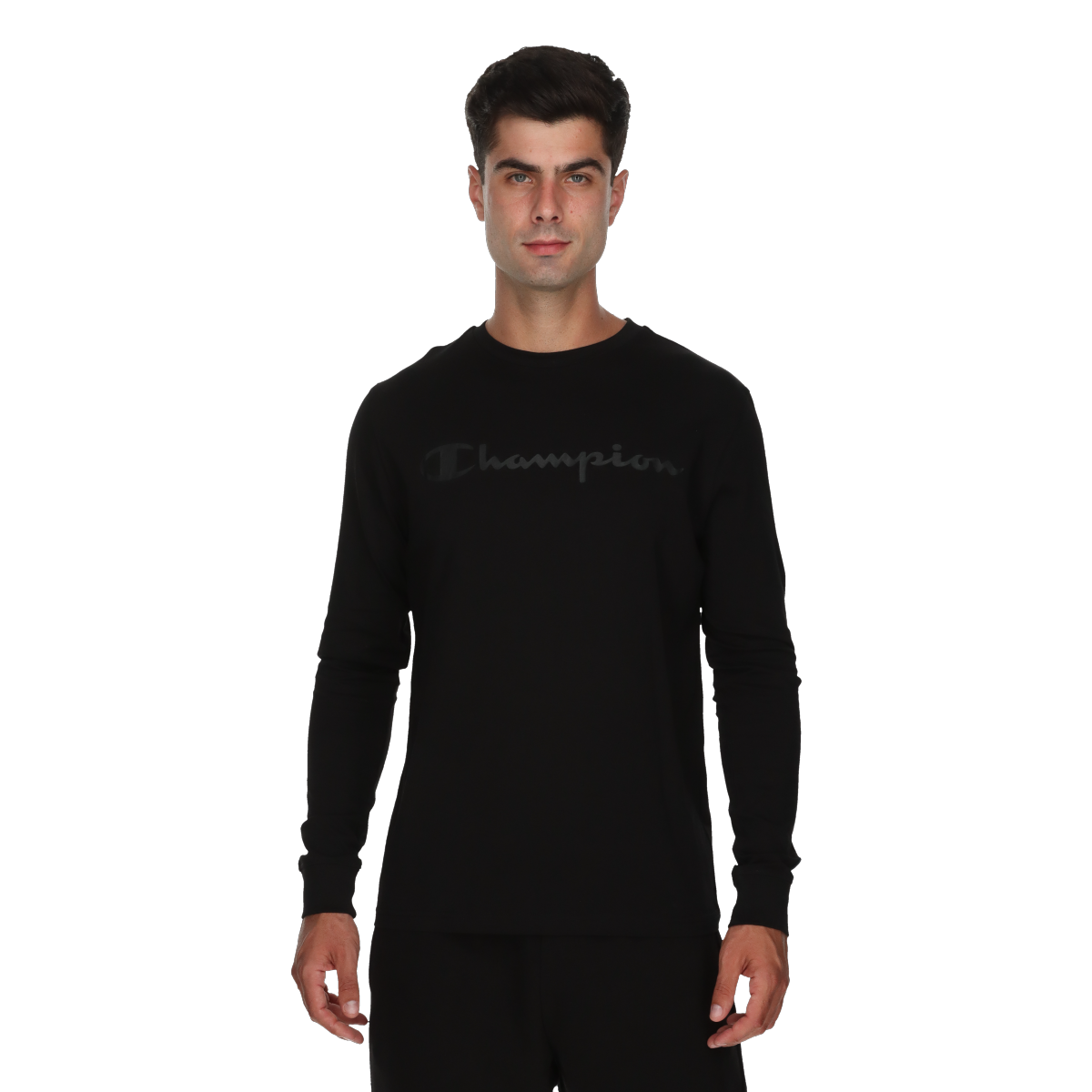 Tričko Champion Long Sleeve T-Shirt Čierna | 222098-KK001, 0