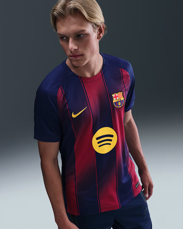 Dres Nike FC Barcelona Home Stadium Short Sleeve Jersey 2025/26 Modrá | hj4590-456, 3