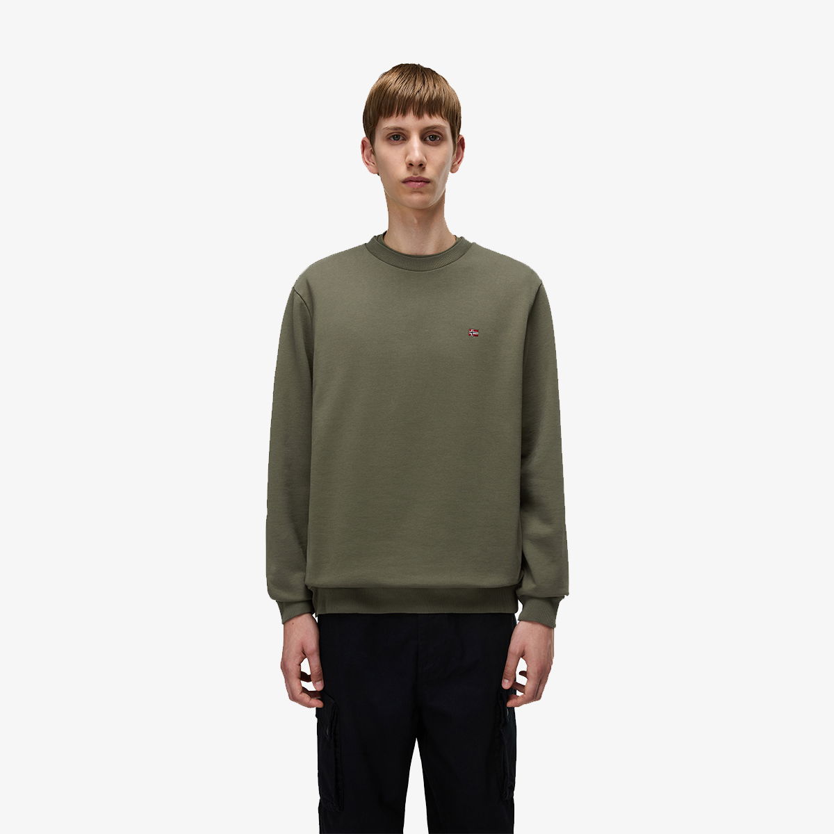 Mikina Napapijri Napapijri Balis Crew Sweatshirt Zelené | NP0A4FQWG0A1, 1