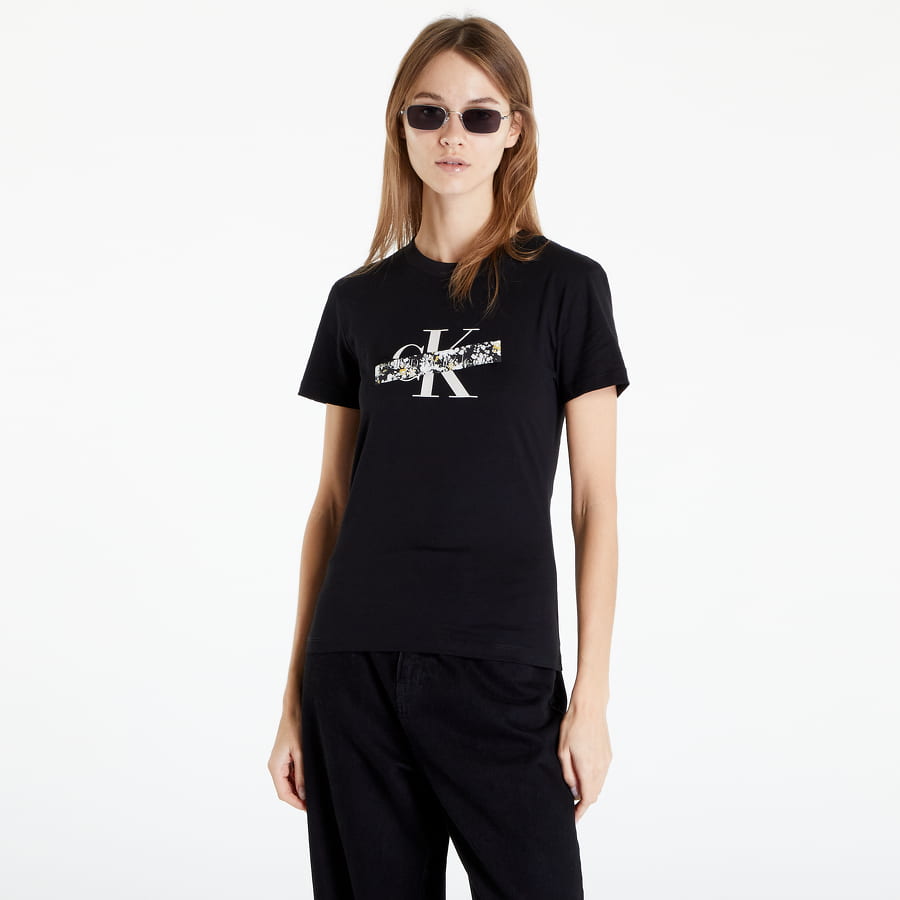 Tričko CALVIN KLEIN Cotton T-Shirt Čierna | J20J219807 BEH, 0