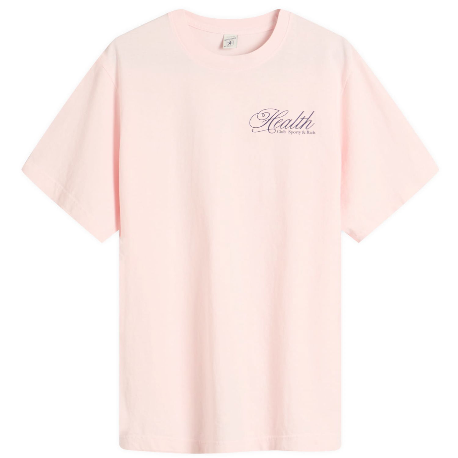 Tričko Sporty & Rich Sporty & Rich Health Script T-Shirt, Size Large Ružová | TO043620078P140, 0