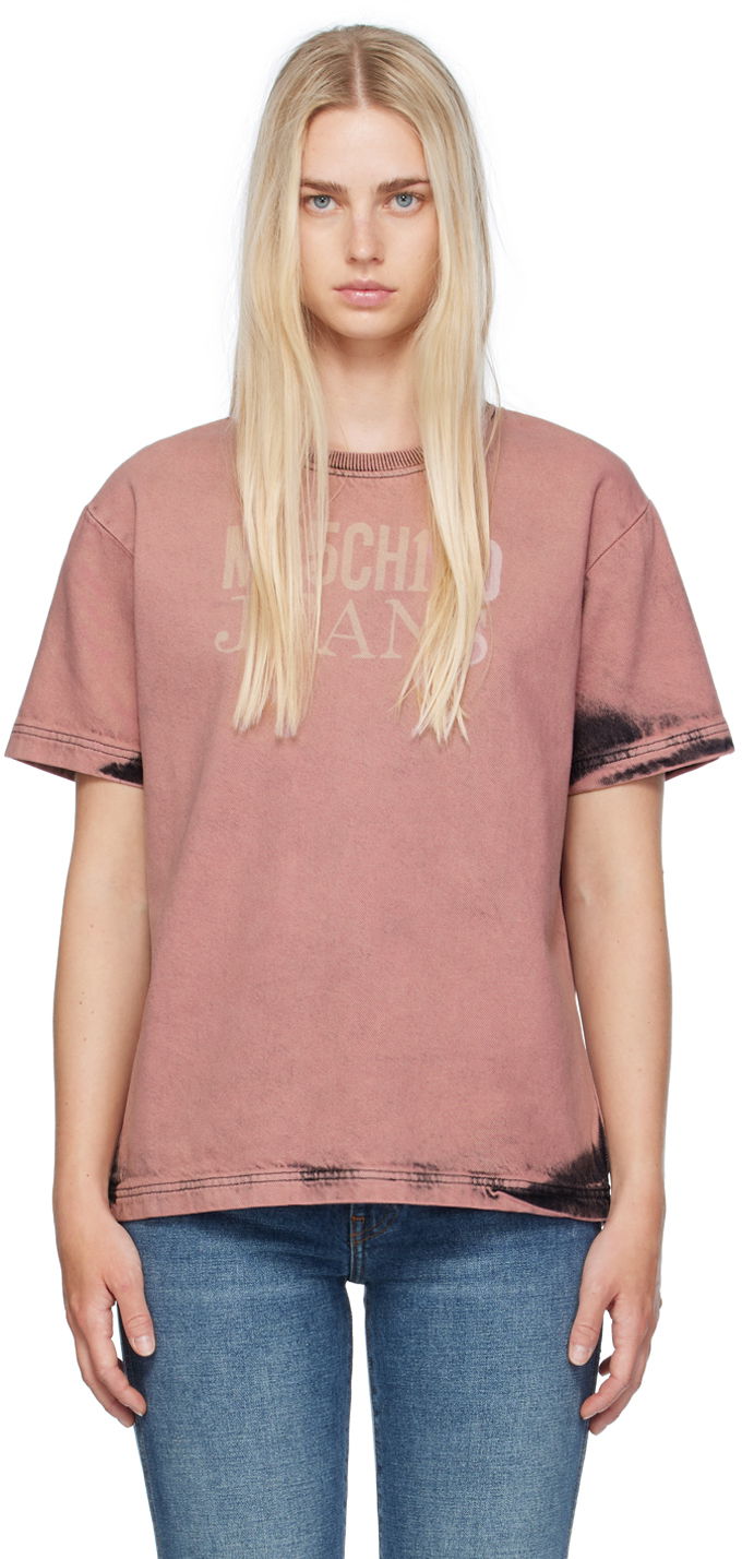 Tričko Moschino Bleached T-Shirt Ružová | 242K10212, 0