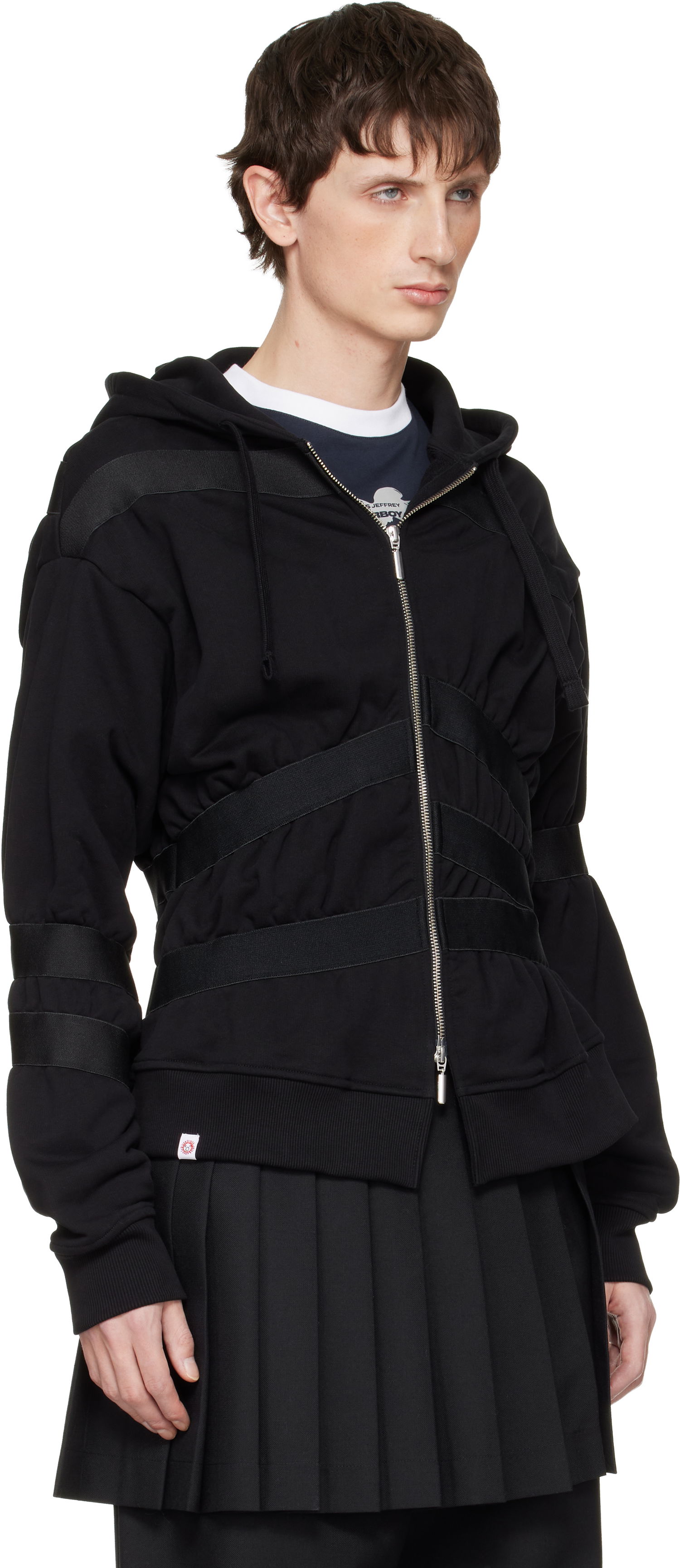 Mikina Charles Jeffrey Loverboy Charles Jeffrey LOVERBOY Taped Up Hoodie Čierna | 052081801, 1