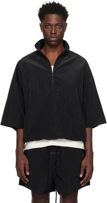 Vetrovka Fear of God Fear of God ESSENTIALS Half-Zip Jacket Čierna | 186SP244054F, 0