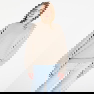 Mikina Carhartt WIP Punched Crewneck Sweatshirt with Work in Progress Print Béžová | I036039.3GEXX, 1