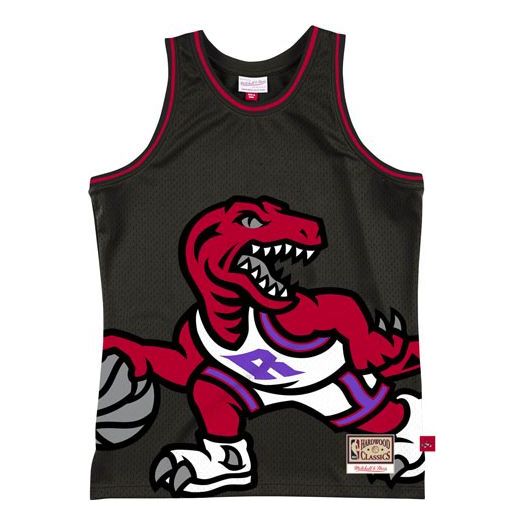 Tielko Mitchell & Ness Mitchell & Ness Toronto Raptors Big Face Basketball Tank Čierna | MSTKBW19146-TRABLCK