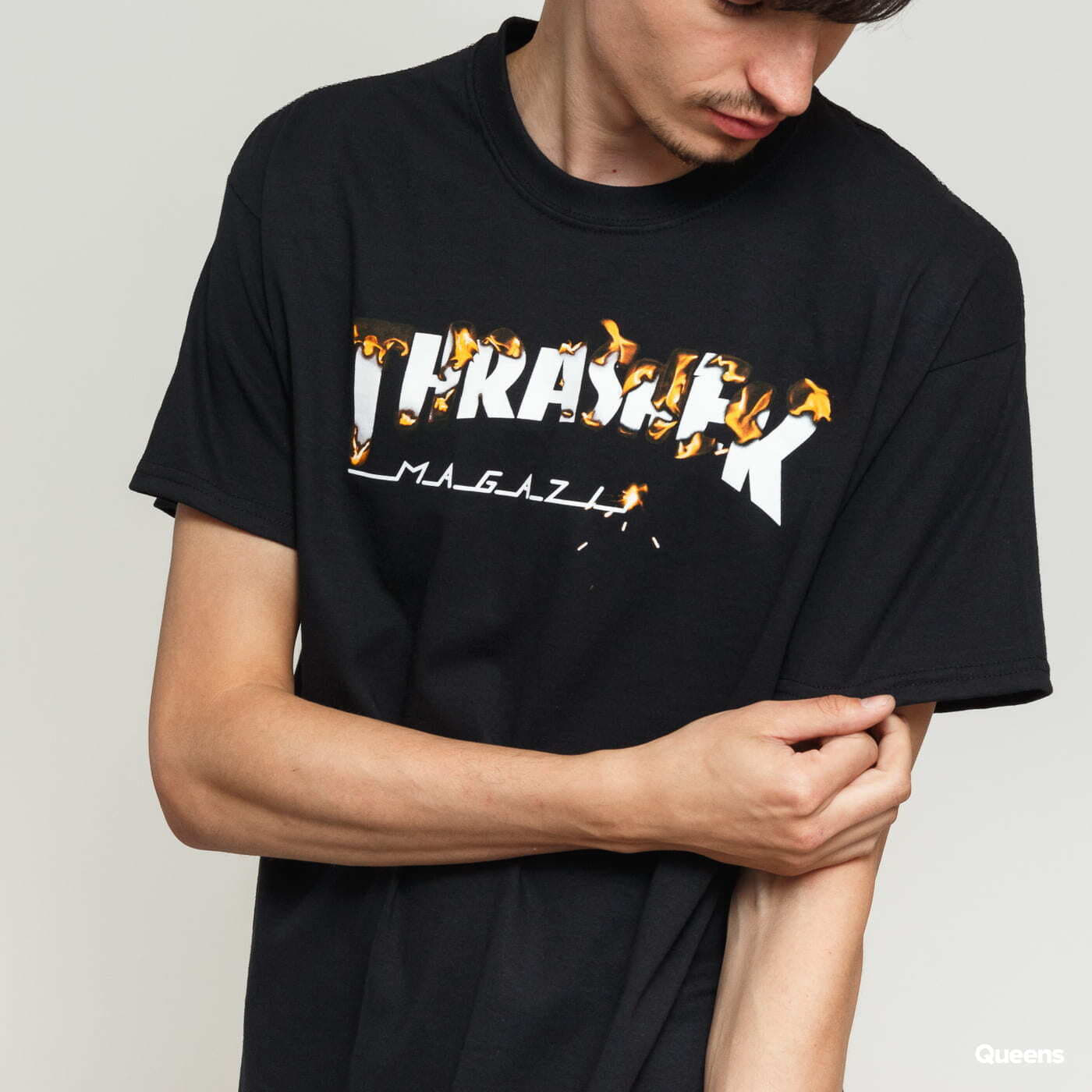 Tričko Thrasher Intro Burner Tee Black Čierna | 049511, 1