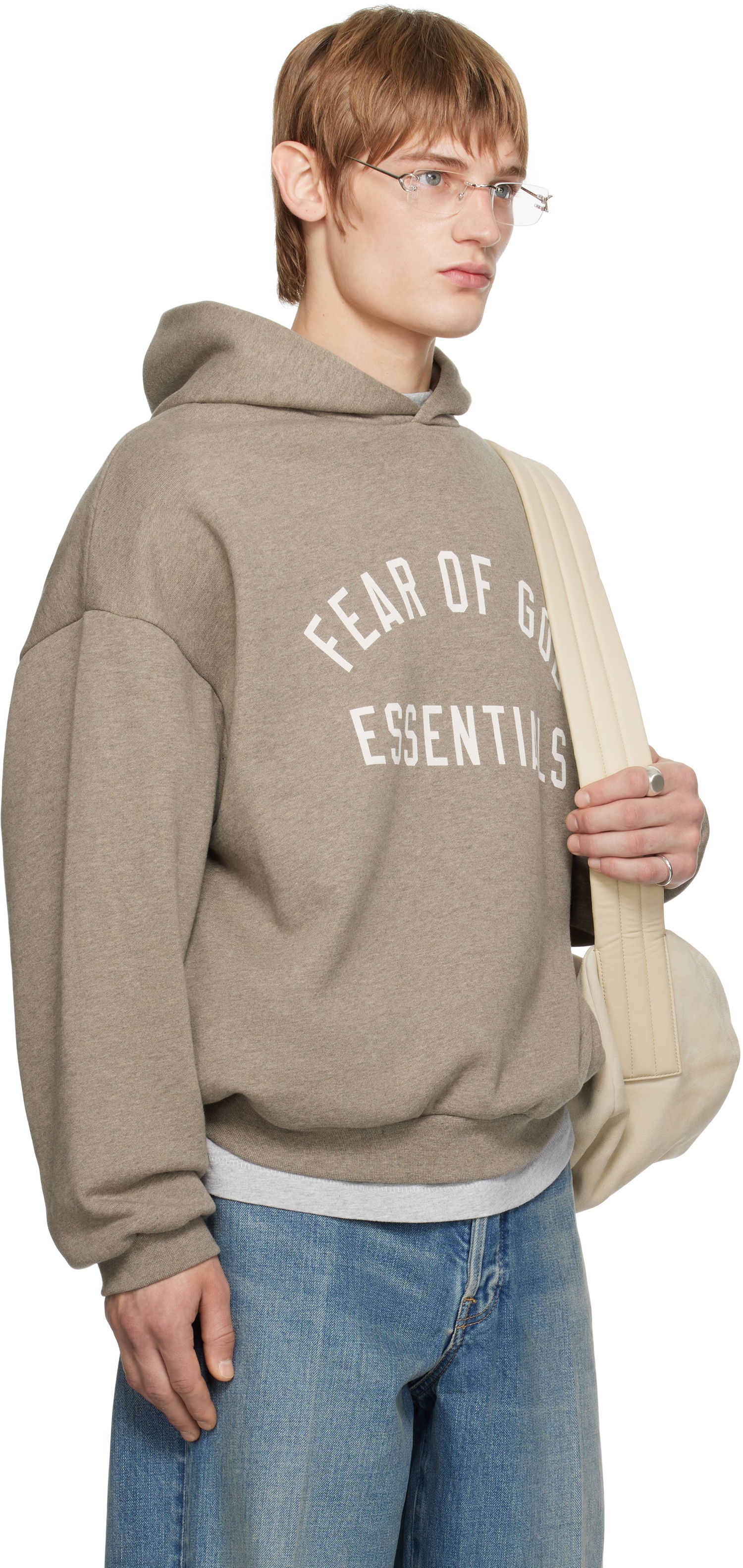 Mikina Fear of God Fear of God ESSENTIALS Fleece Hoodie Hnedá | 192HO246251F, 1