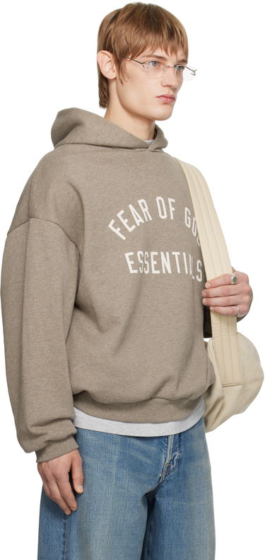 Mikina Fear of God Fear of God ESSENTIALS Fleece Hoodie Hnedá | 192HO246251F, 1