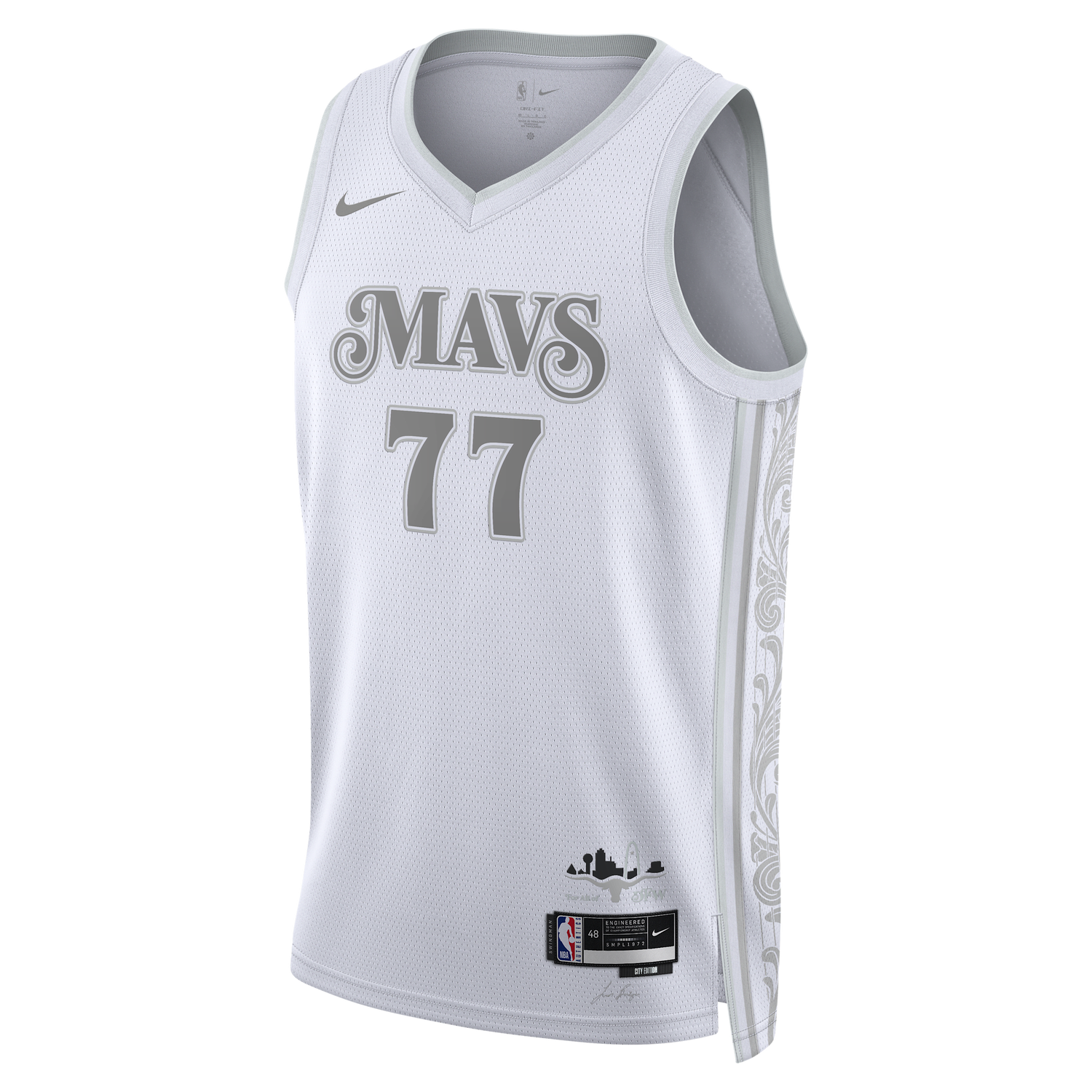 Dres Nike Dri-FIT NBA Swingman Luka Dončić Dallas Mavericks City Edition Basketball Jersey Biela | FQ4339-100, 0