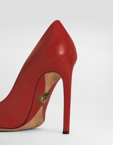 Doplnky Dolce & Gabbana Dolce & Gabbana Polished Goatskin Pumps Červená | CD1894A573883027, 3