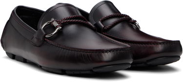 Tenisky a topánky FERRAGAMO Salvatore Ferragamo Gancini Ornament Driver Loafers Vínová | 778845, 3