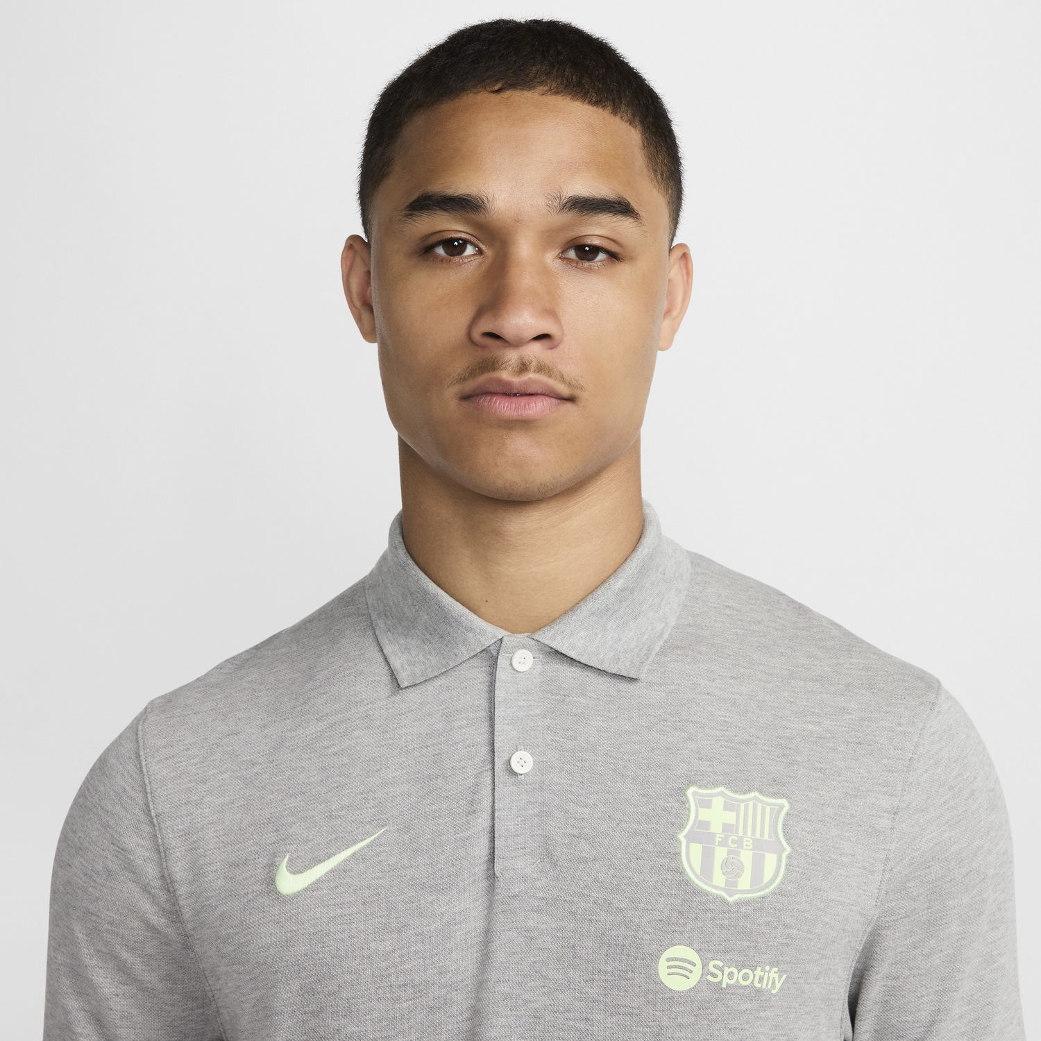 Polo tričko Nike Dri-FIT FC Barcelona The Polo Šedá | FN8286-066, 1