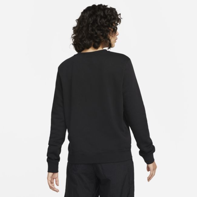 Mikina Nike Sportswear Club Fleece Logo Crew-Neck Sweatshirt Čierna | DQ5832-010, 1
