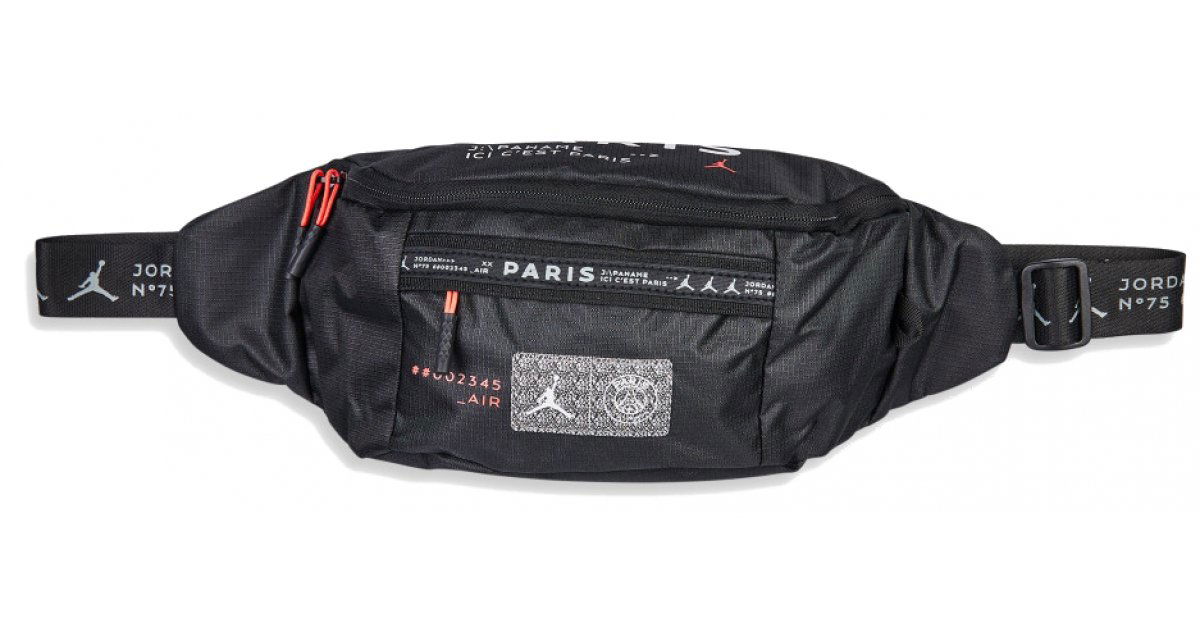 Ľadvinka Jordan X PSG Waist Bag Čierna | 9a0661-023, 1