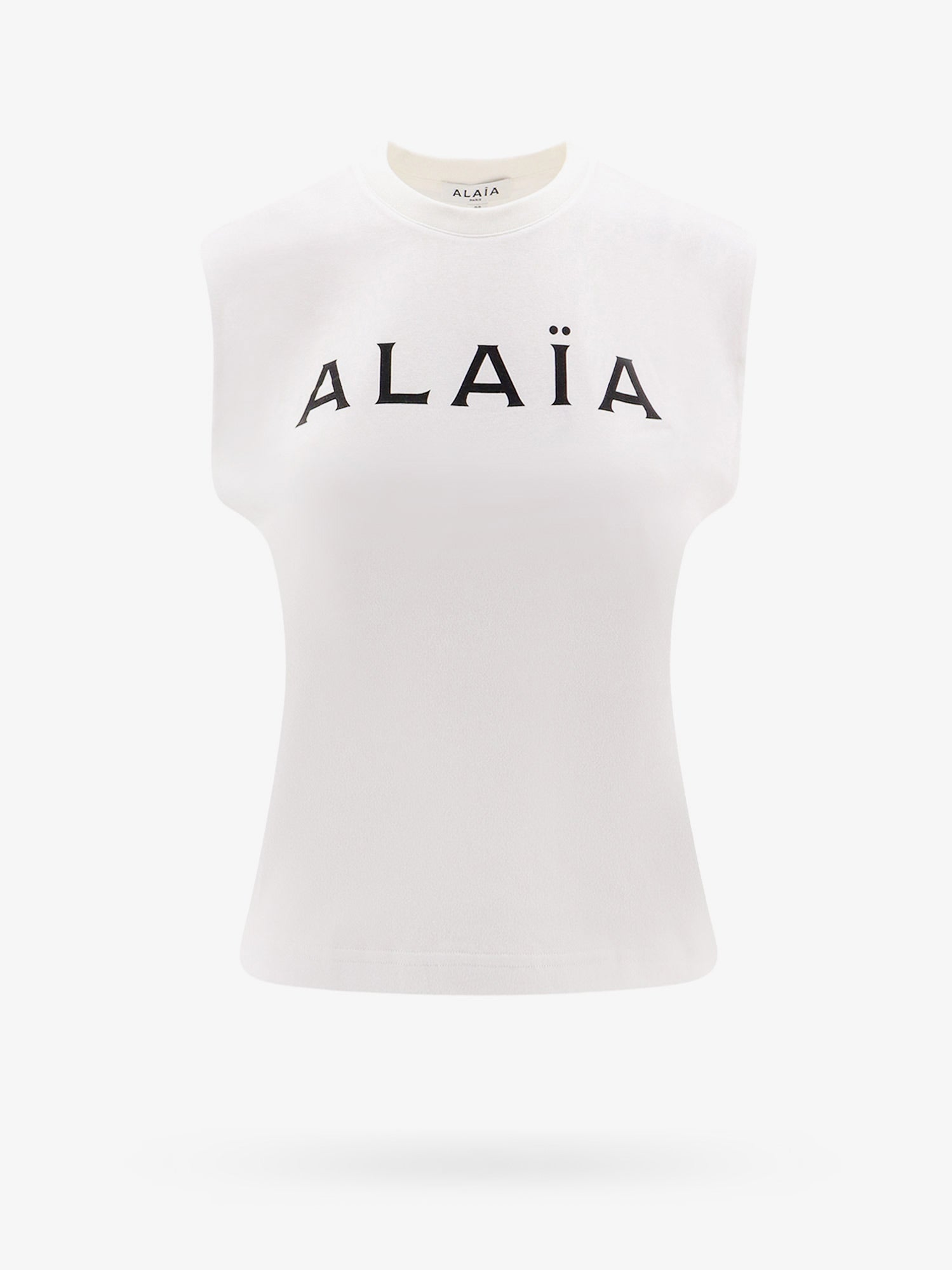 Tričko Alaïa T-Shirt With Logo Print Biela | AA9H04576J010009, 0