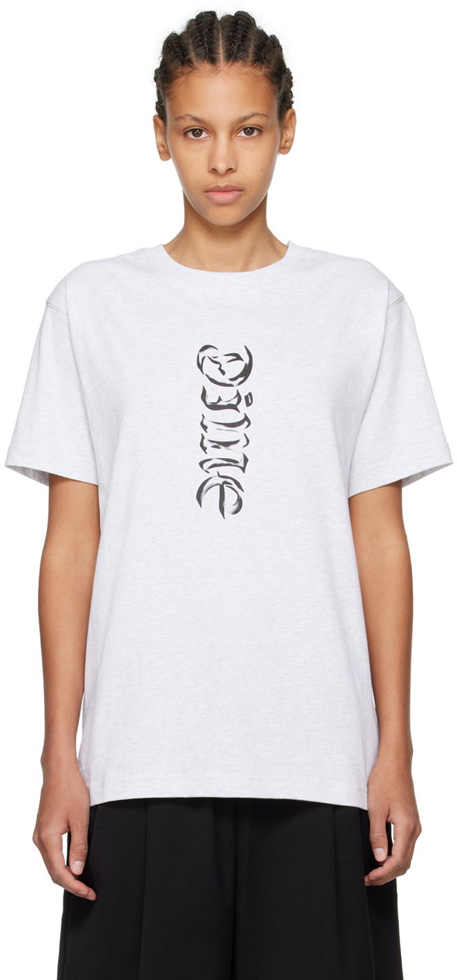 Tričko Dime Gray Vert T-Shirt Biela | DIMESP24D223ASH, 0