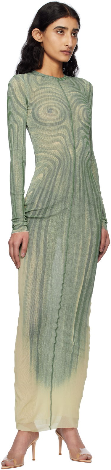 Šaty Jean Paul Gaultier Jean Paul Gaultier 'The Long Spirale' Maxi Dress Zelené | 25/34-F-RO390-T587-0351, 3