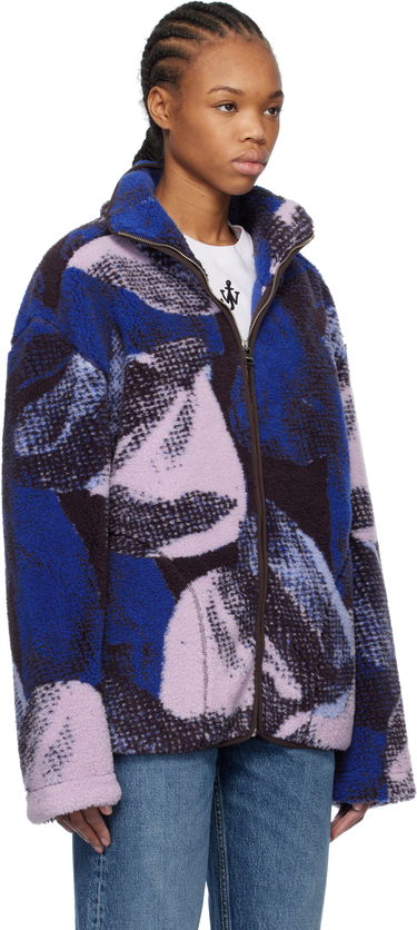 Bomber bunda JW Anderson JW Anderson Printed Fleece Zip-Up Jacket Rôznofarebný | JK0376-PG1712, 1