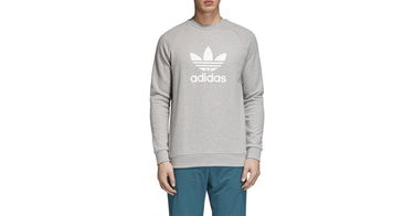 Mikina adidas Originals Trefoil Crewneck Sweatshirt Šedá | cy4573, 1