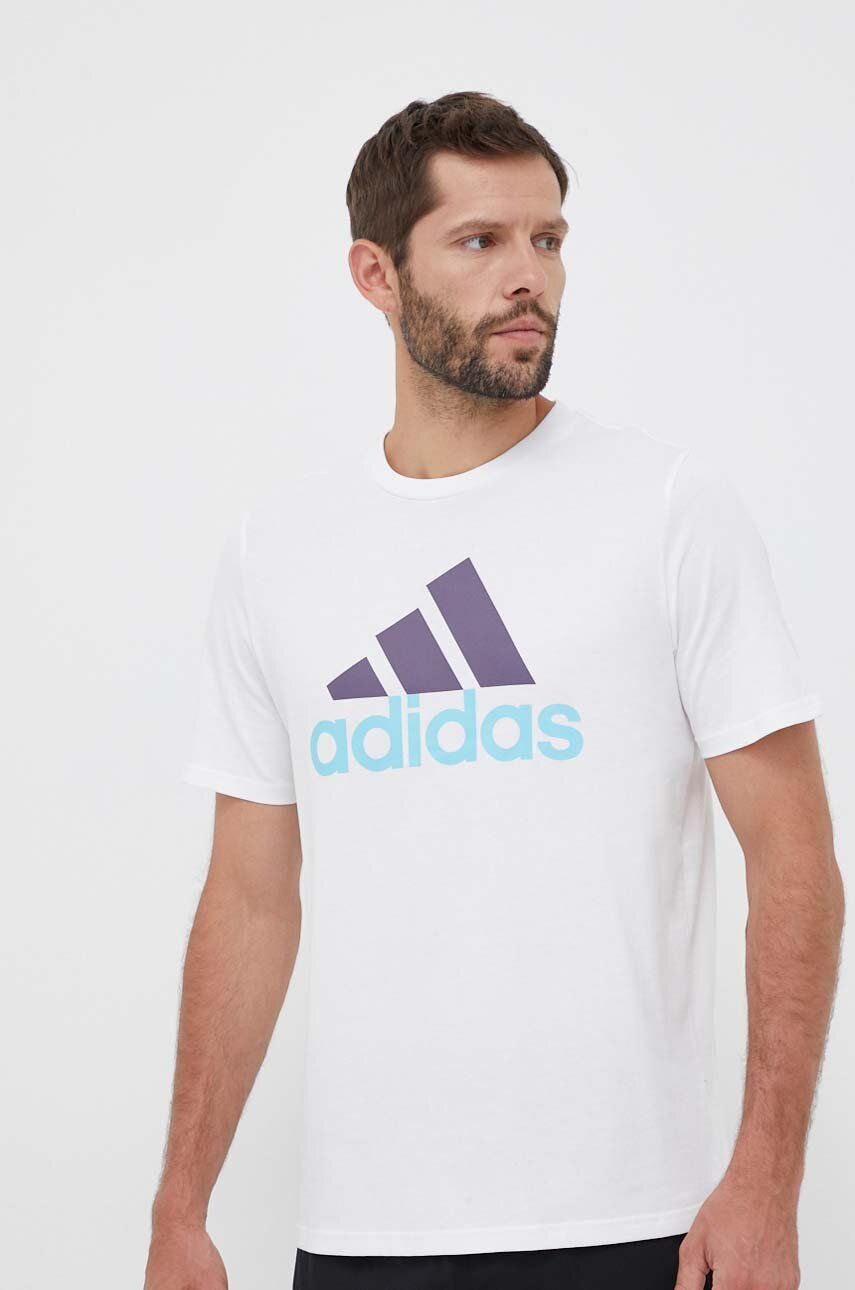 Tričko adidas Originals Essentials Single Jersey Big Logo T-Shirt Biela | IJ8579, 0