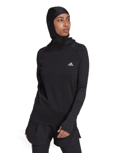 Mikina adidas Originals X-City Running Knit Hoodie Čierna | HK6482