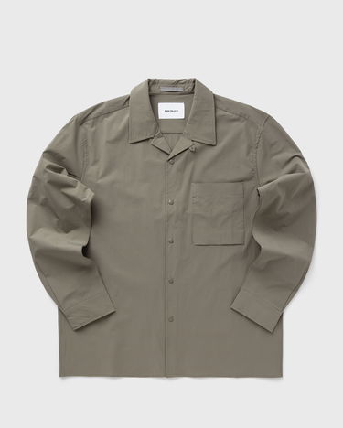 Košeľa NORSE PROJECTS Carsten Travel Light Long Sleeve Shirt Zelené | N40-0817-CONCRETE_GREY, 0