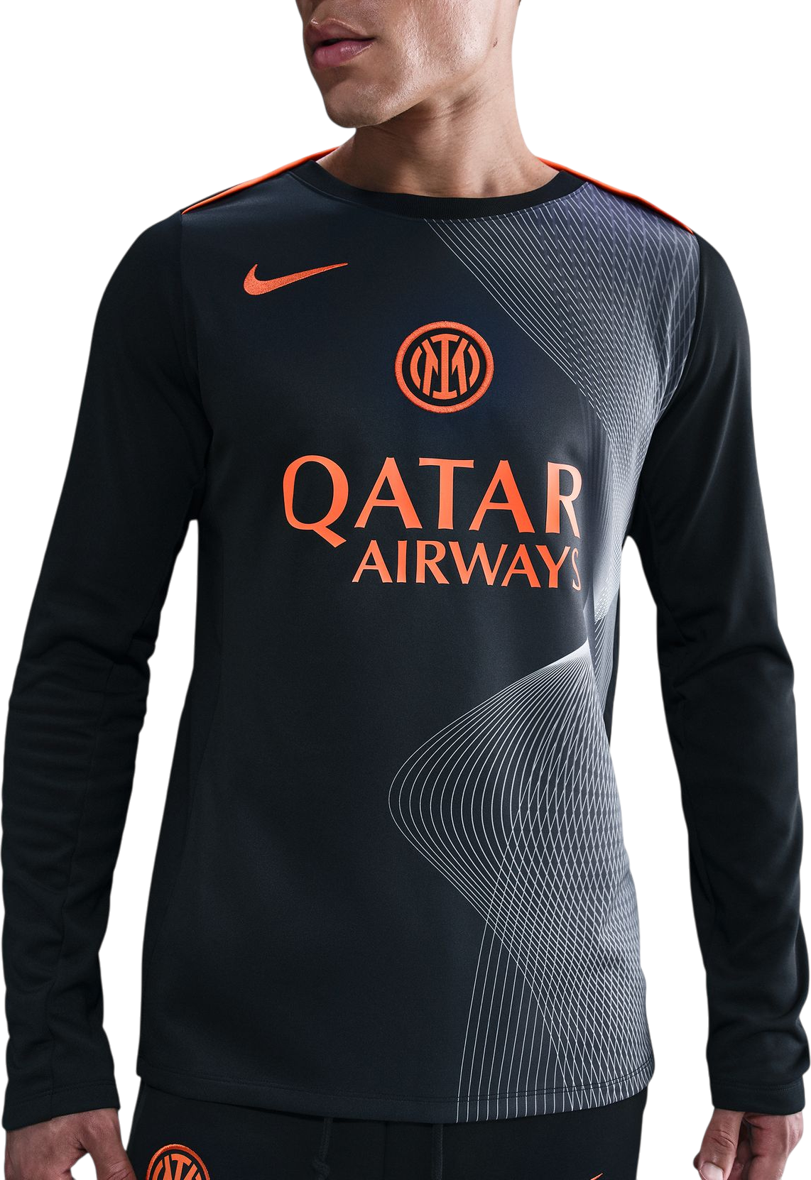 Dres Nike Dri-FIT Long-Sleeve Shirt Inter Milan Total 90 Academy Pro Third 2025/26 Čierna | hm3743-010, 0