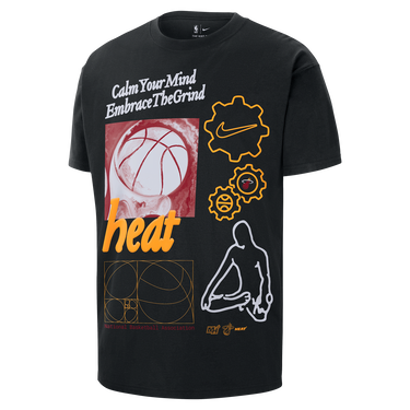 Tričko Nike NBA Max90 Miami Heat Courtside T-Shirt Čierna | HQ0633-010, 1
